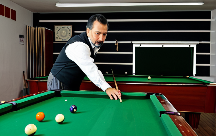 Lively Billiards Night**
"A brightly lit, friendly billiards club interior, bustling with people in appropriate attire, fully clothed. Focus on a group of friends laughing around a pool table. Modern decor, warm lighting, safe for work, professional photography, perfect anatomy, natural proportions, family-friendly atmosphere."
**