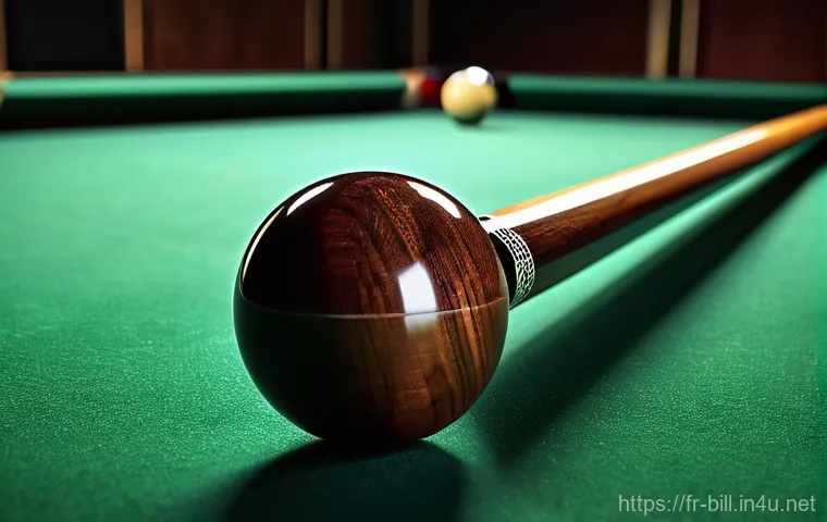 당구 큐의 소재 차이 - Here are three image generation prompts in English, designed to capture the essence of the provided ...