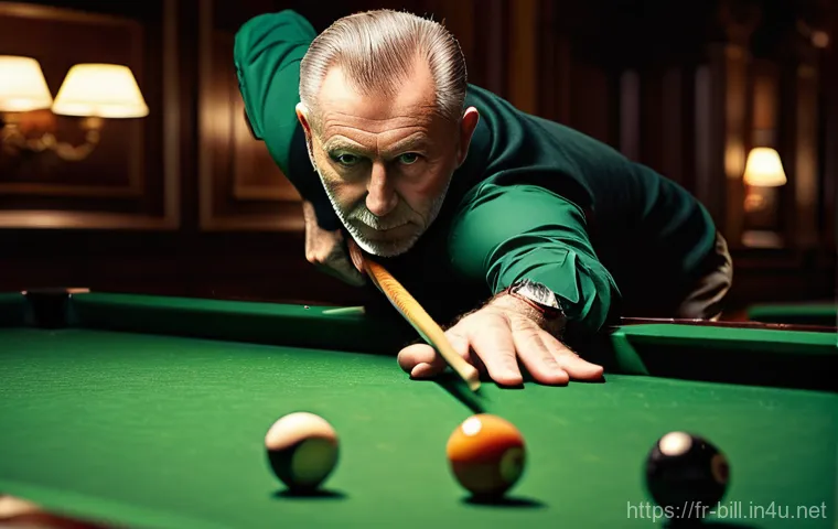 당구 큐의 소재 차이 - Image Prompt 1: The Timeless Allure of a Wooden Billiard Cue**