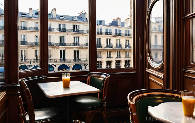 당구 치는 법 기초 - Prompt 1: Beginner's Focused Practice in a Parisian Café**