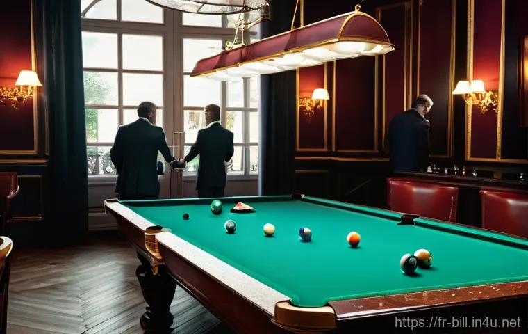 당구 치는 법 기초 - "An adult male in his late 20s, with a serious and focused expression, is practicing billiards in a ...